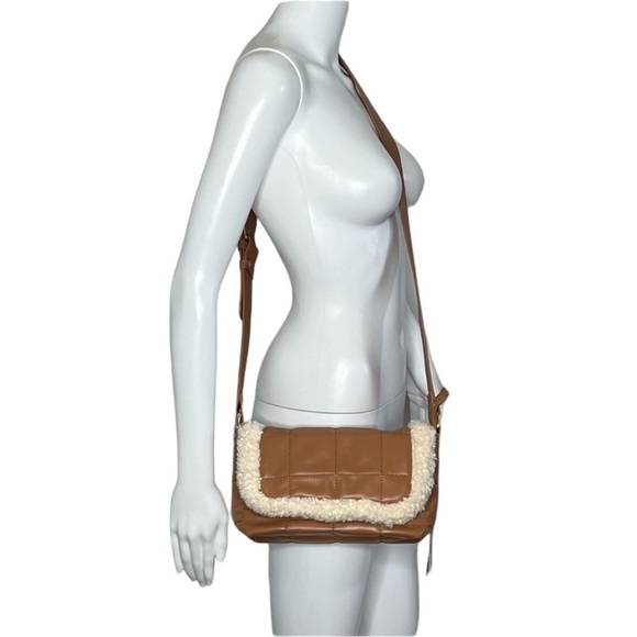 Like Dreams Quilted Shearling Crossbody Bag - Picture 1 of 10